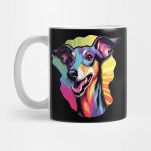 Colorful Cartoon Galgo Espanol Greyhound Spanish Mug